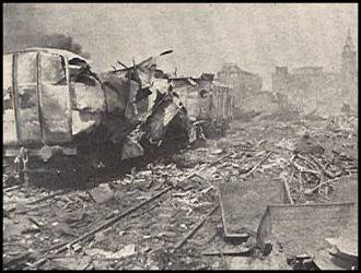 Anglų krovinininis garlaivis „Staikino forto“ po sprogimo