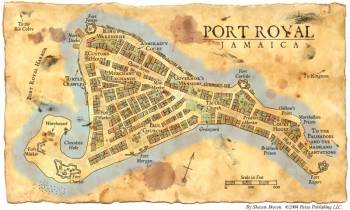 Piratų sostinė Port Rojalis.